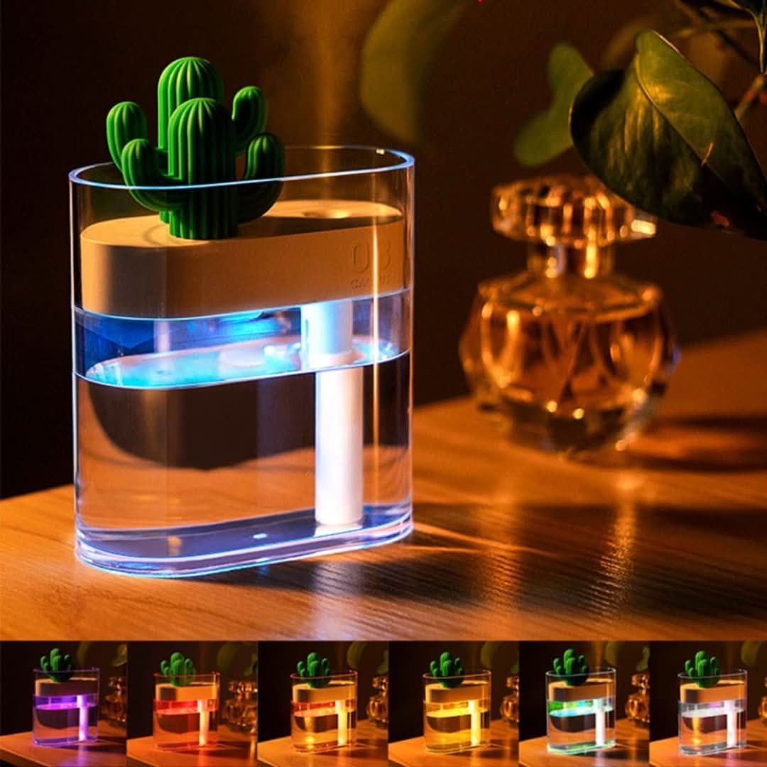 Cactus Humidifier | Cool Mist Humidifier with Ultrasonic Technology | Compact Air Humidifier for Healthy Indoor Air 3
