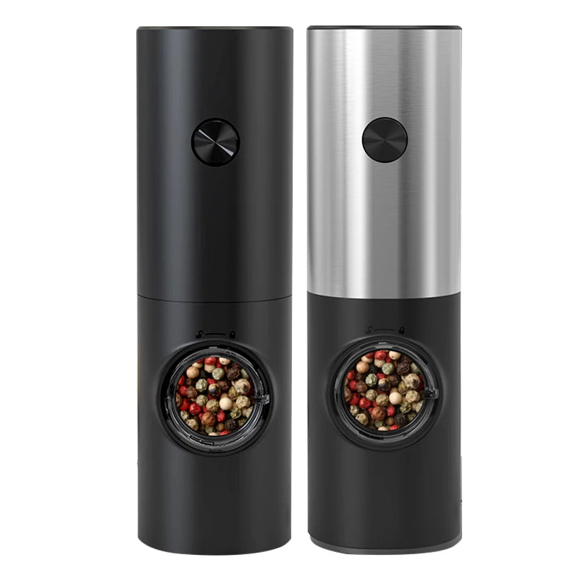Elegant Kitchen Tool | Electric Salt and Pepper Grinder Set with LED Light | Adjustable Coarseness for Fresh Spices 9