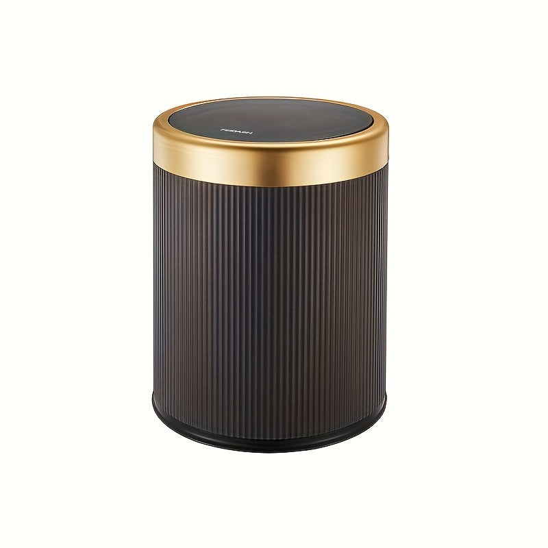 Elegant Oval Kitchen Trash Can | Press-Top Waste Bin with Odour-Sealing Design for Modern Homes 7
