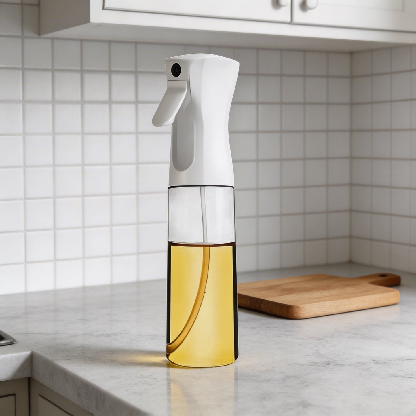 Ergonomic Glass Oil Spray Bottle with Fine Mist Nozzle for Healthy Cooking | Refillable Oil Sprayer for Air Fryer and Grilling 5