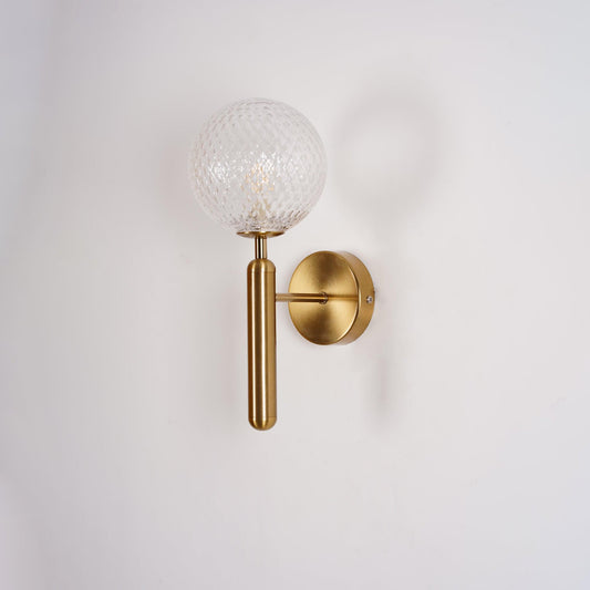 Lumenara | Elegant Minimalist Brass and Glass Wall Sconce Light Fixture 9