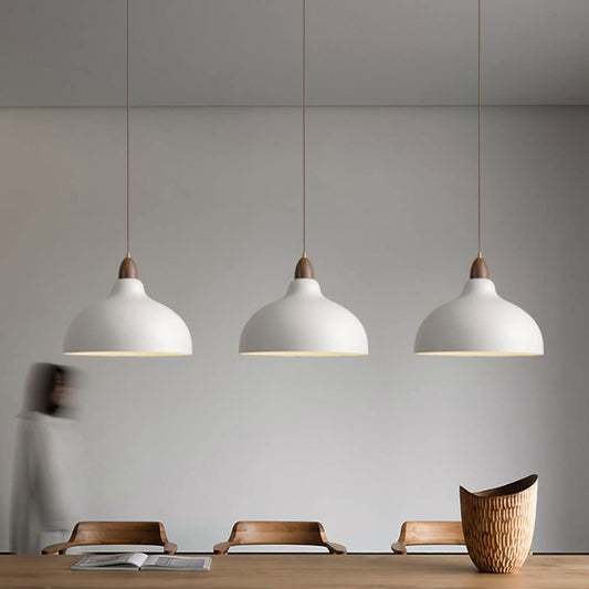 NordicGlow | Elegant Minimalist Wood and Metal Kitchen Pendant Lighting 3