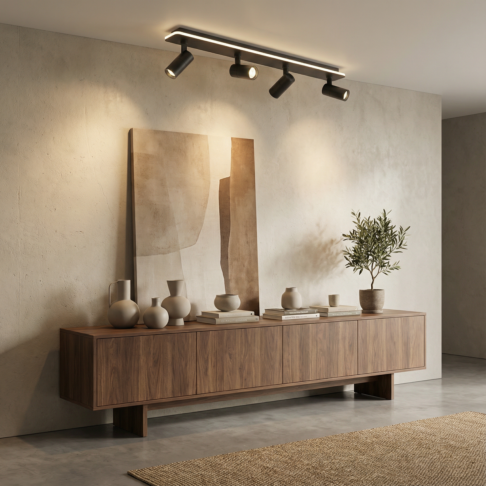 Adjustable LED Ceiling Light Fixture | Industrial Chic Design for Modern Spaces 1