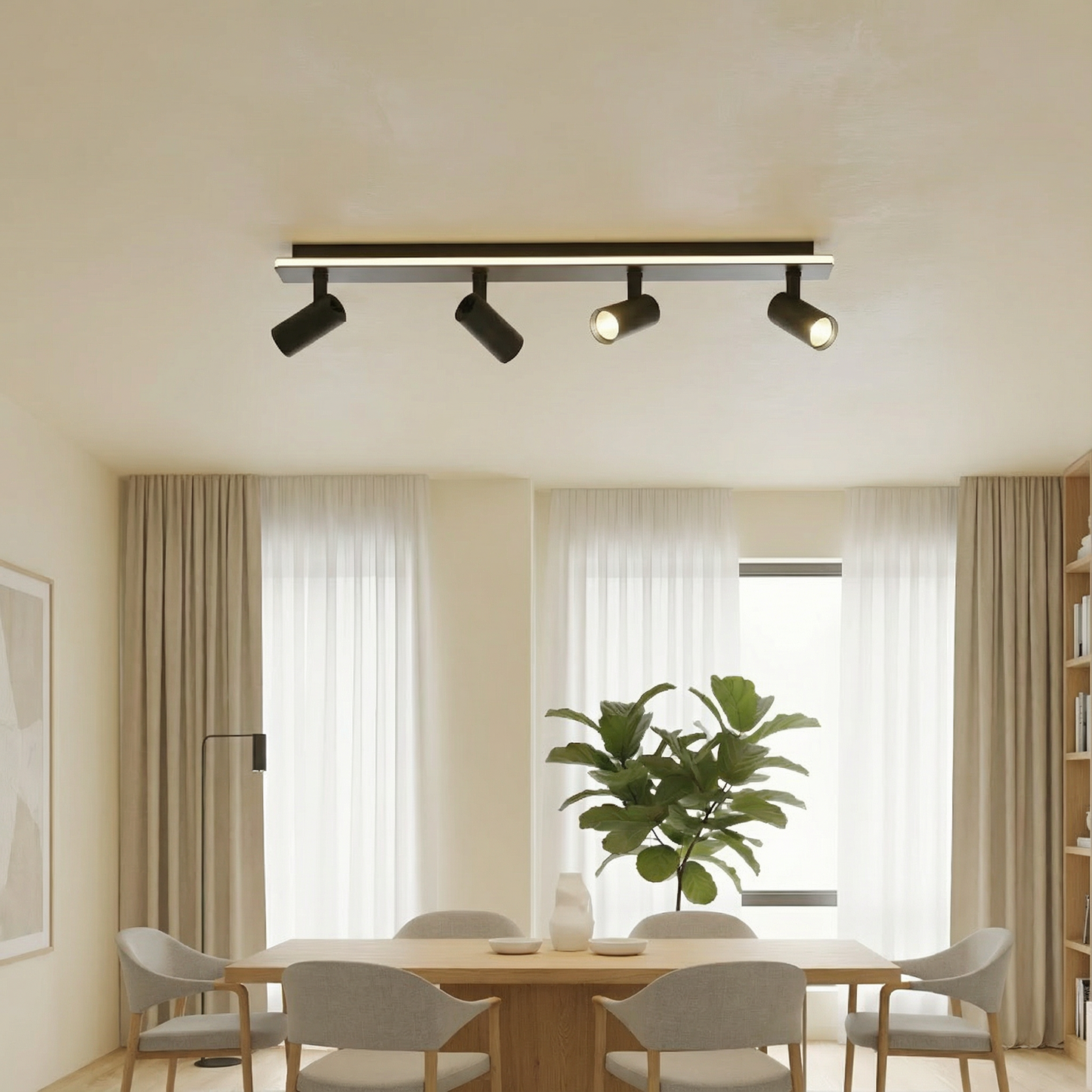 Adjustable LED Ceiling Light Fixture | Industrial Chic Design for Modern Spaces 3