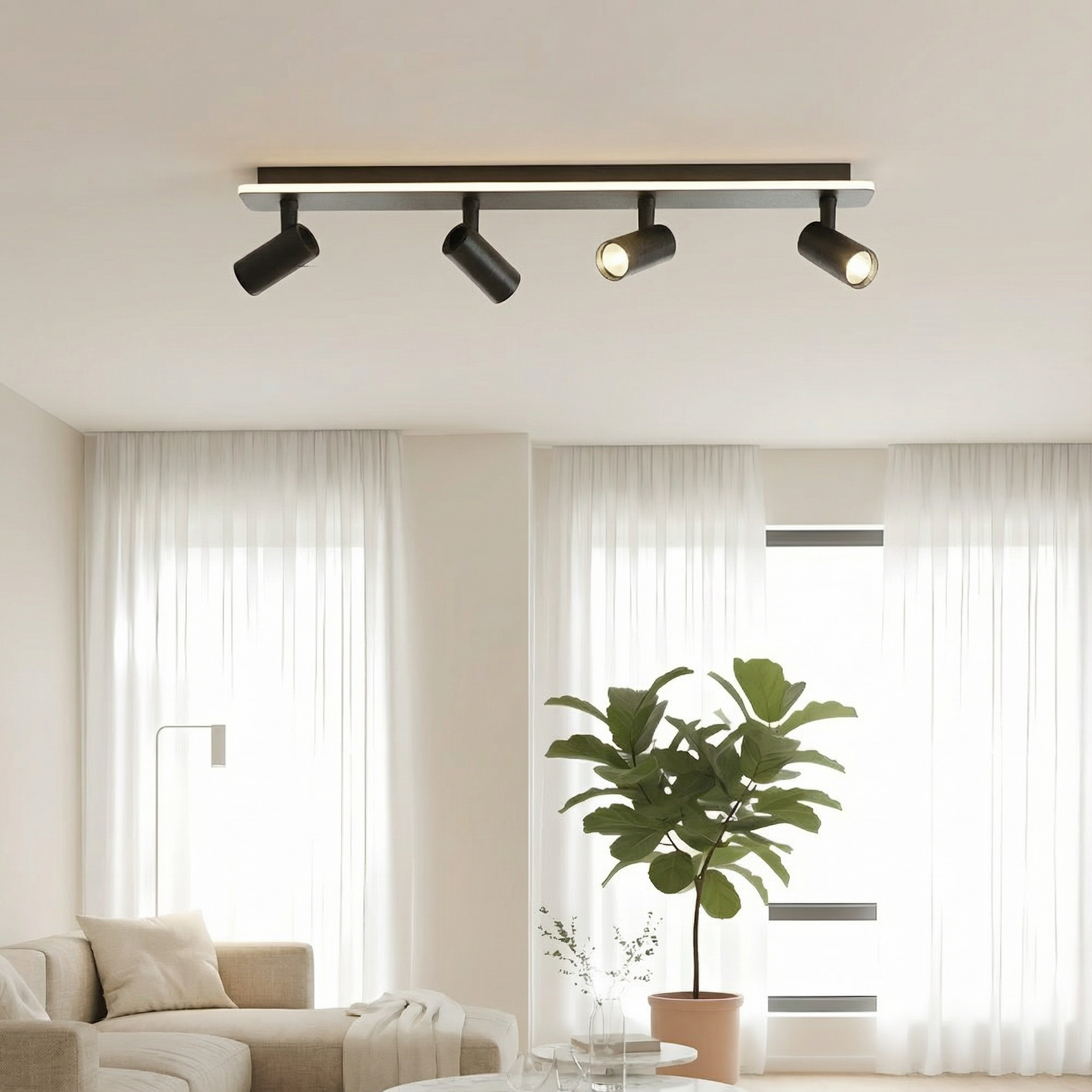 Adjustable LED Ceiling Light Fixture | Industrial Chic Design for Modern Spaces 5