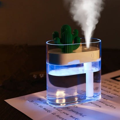 Cactus Humidifier | Cool Mist Humidifier with Ultrasonic Technology | Compact Air Humidifier for Healthy Indoor Air 0