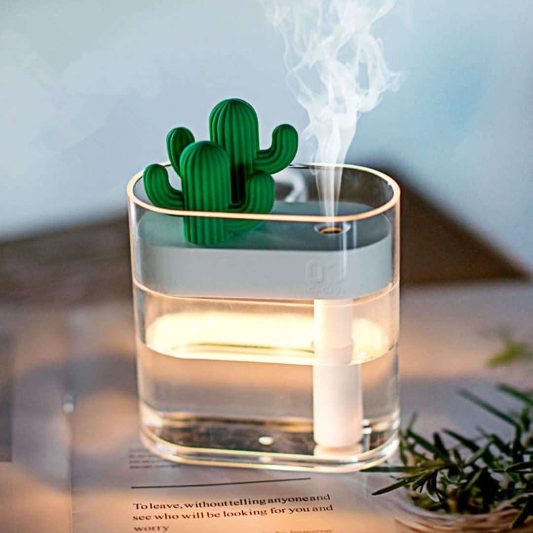 Cactus Humidifier | Cool Mist Humidifier with Ultrasonic Technology | Compact Air Humidifier for Healthy Indoor Air 1