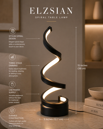 Elysian | Spiral Table Lamp