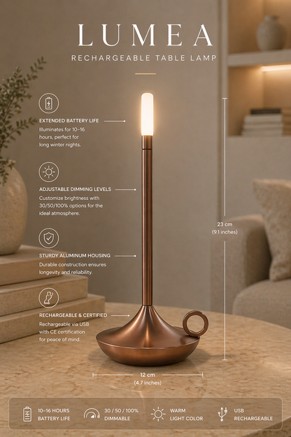 Lumea | Rechargeable Candle Light Lamp