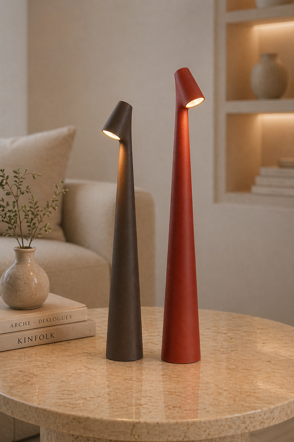 Luminara | Stylish Portable Cordless Table Lamp with Adjustable Brightness