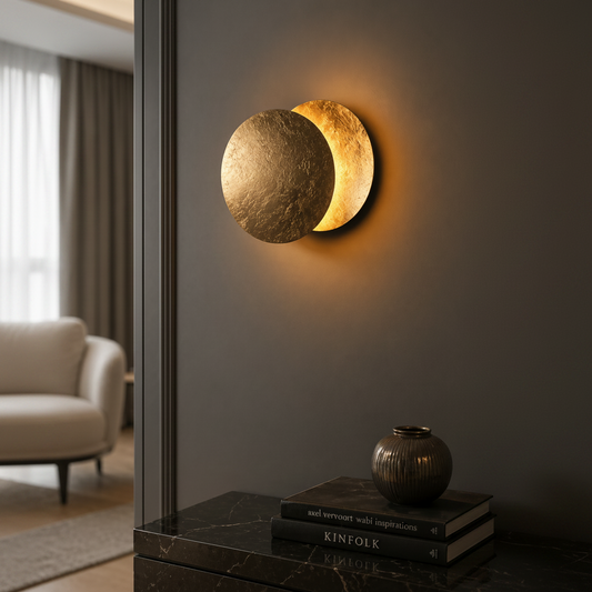 LunaGlow | Elegant Modern Wall Light with Rotating Sconce Design