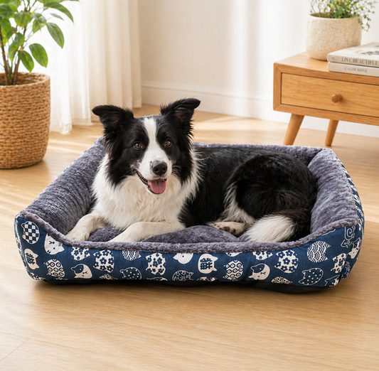 Cozy Pet Bed | Plush Dog Bed with Warm Design | Comfortable Sleeping Space for All Pets