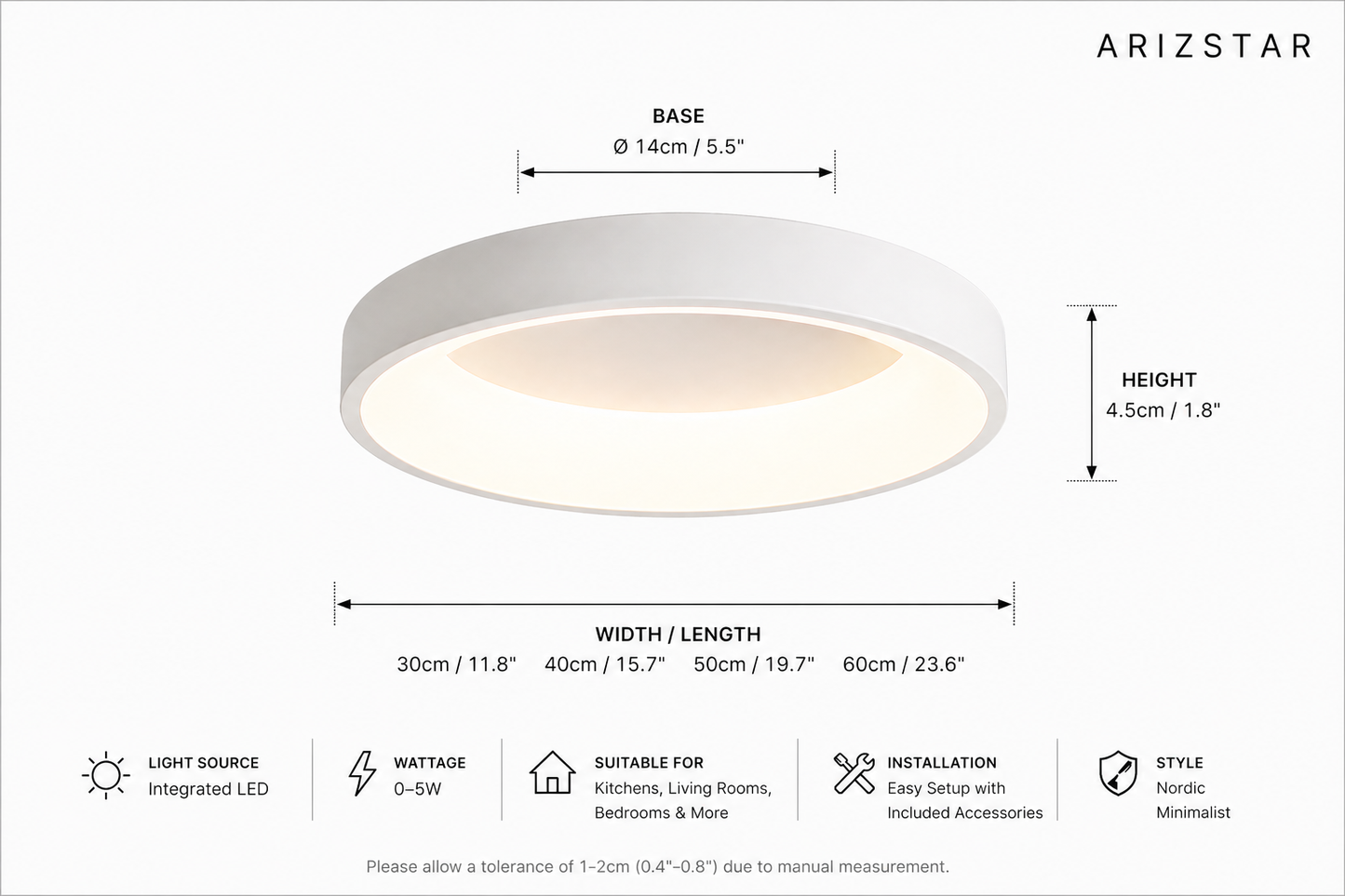 Lunaris | Flush Mount Ceiling Light