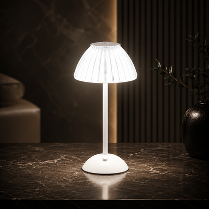 JADE | Dimmable LED Table Lamp with Crystal Shade | Cordless Design for Versatile Lighting