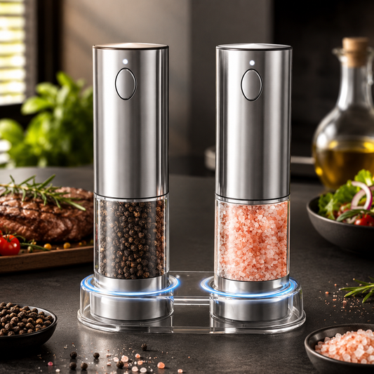 Electric Pepper Grinder | USB Rechargeable with Adjustable Coarseness | One-Handed Operation for Effortless Seasoning
