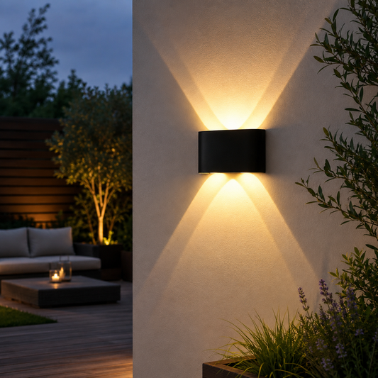 Luminara |Weatherproof Outdoor Wall Light with Modern Minimalist Design