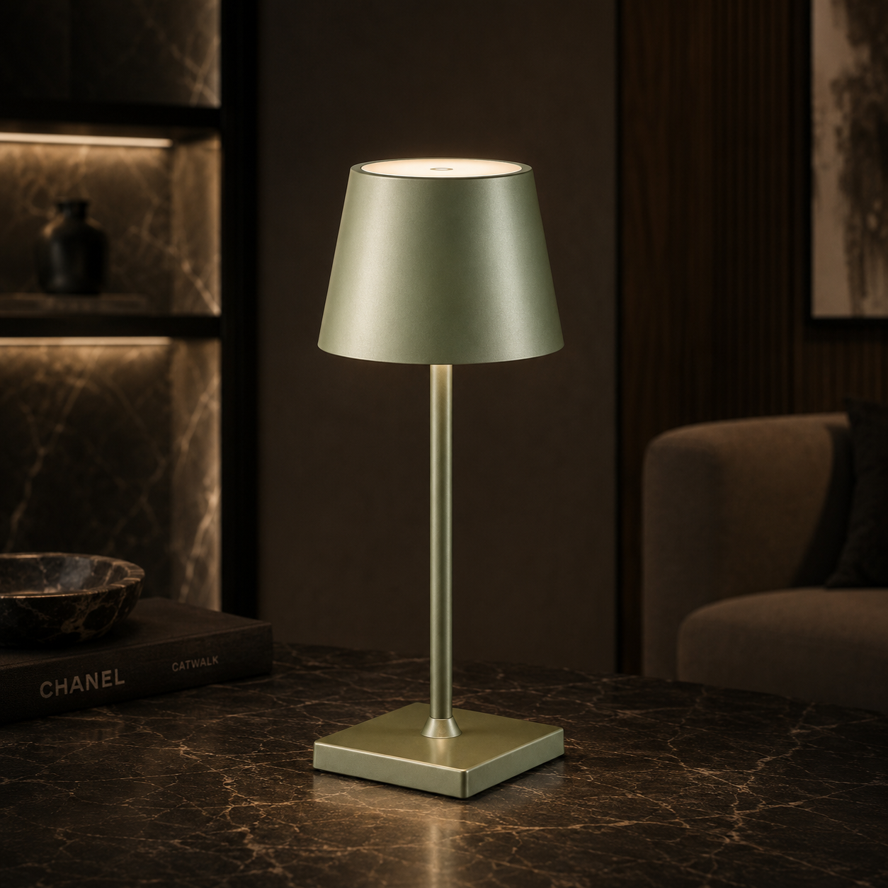 Vela | Modern Cordless LED Touch Control Table Lamp