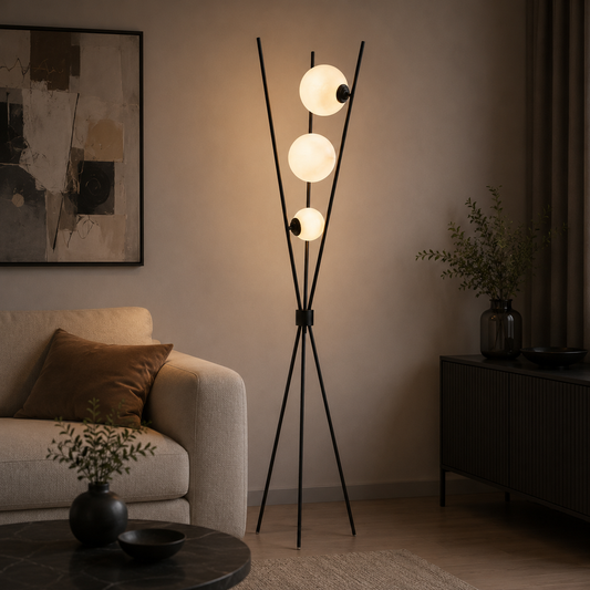 Lunaris | Modern Elegant LED Spherical Floor and Table Lamp
