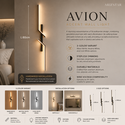 Avion | Modern Dimmable Wall Light