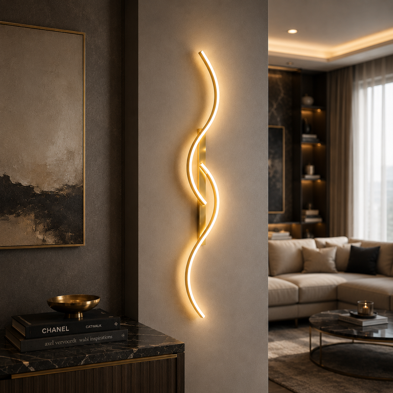 Alvaris Sculptural Wall Light | Sculptural Wall Light With Dimmable LED