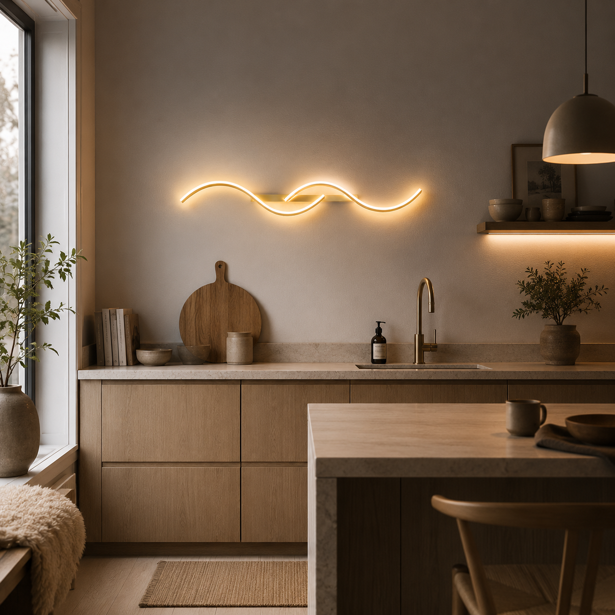 Alvaris Sculptural Wall Light | Sculptural Wall Light With Dimmable LED