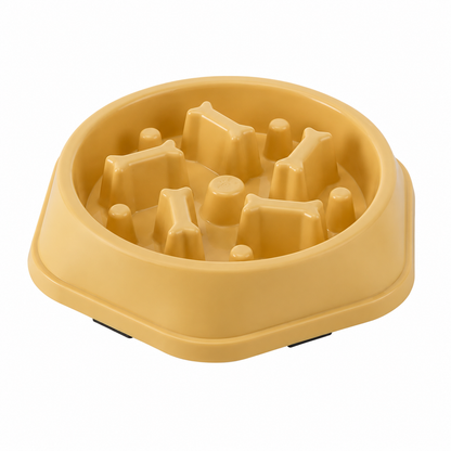 Anti-Choking Slow Feeder Dog Bowl with Non-Slip Base