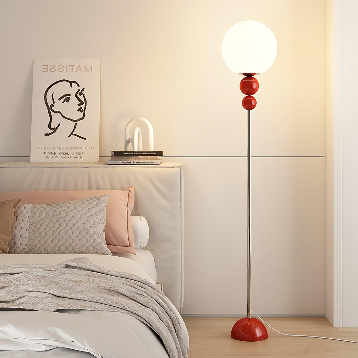 Clavel | Elegant Modern Metal Tripod Floor Lamp for Living Room 3