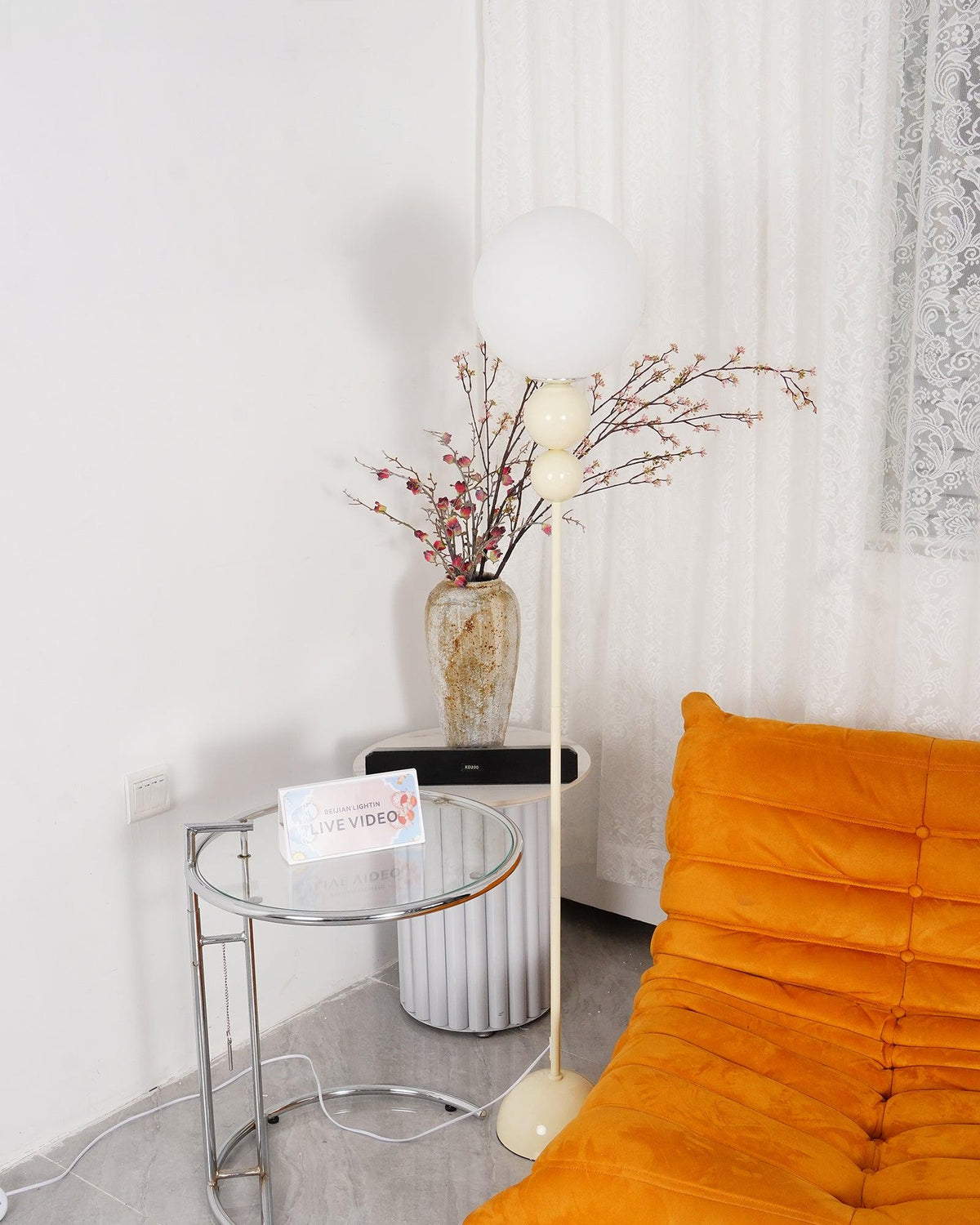Clavel | Elegant Modern Metal Tripod Floor Lamp for Living Room 6