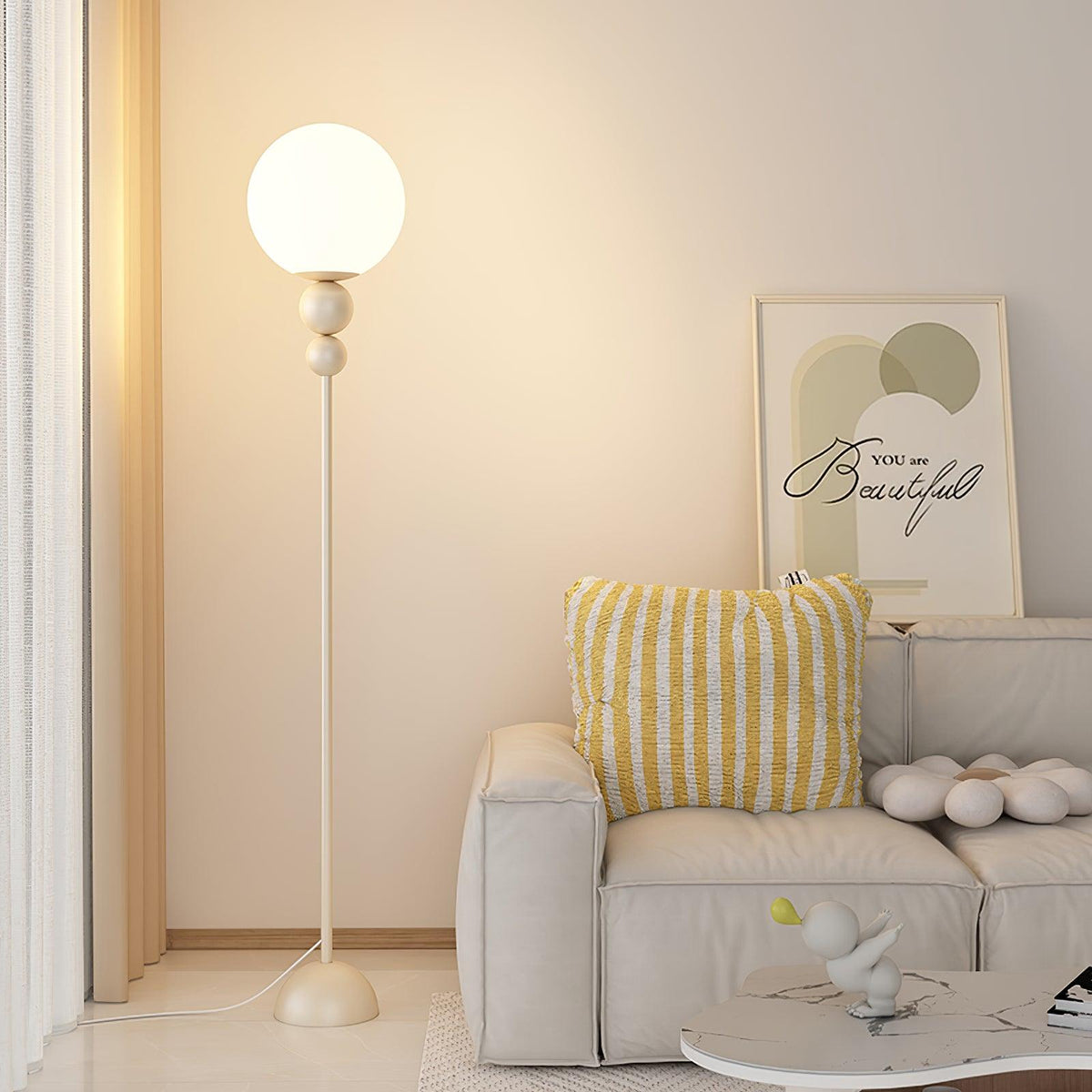 Clavel | Elegant Modern Metal Tripod Floor Lamp for Living Room 8