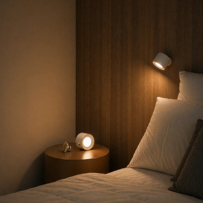 Cordless Wall Lamp | 360° Adjustable Lighting with Minimalist Design | Versatile Wall Lights for Any Space 0