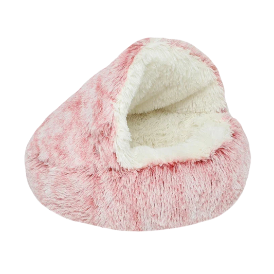 Cozy Haven | Cat Bed Cave with Self-Warming Plush Design | Secure Space for Stress-Free Sleep 0