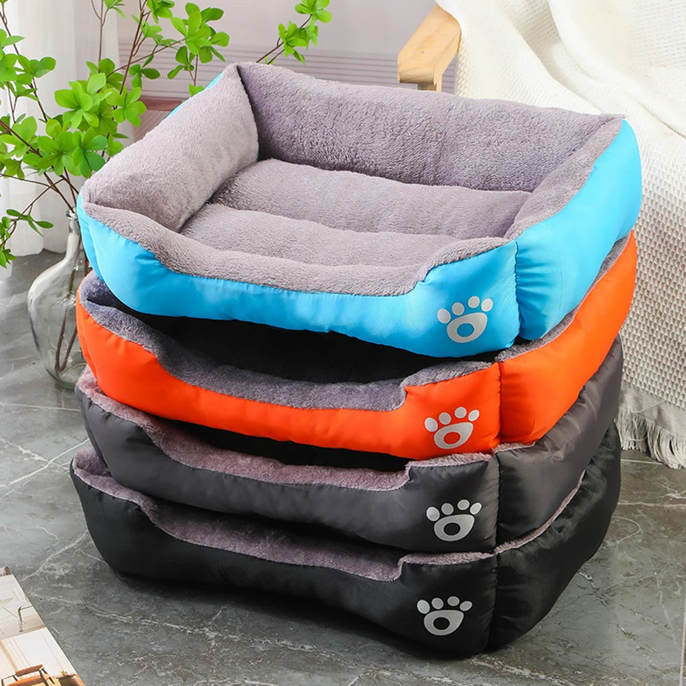 Cozy Pet Haven | Large Dog Bed with Insulated Cushion for Year-Round Comfort 1