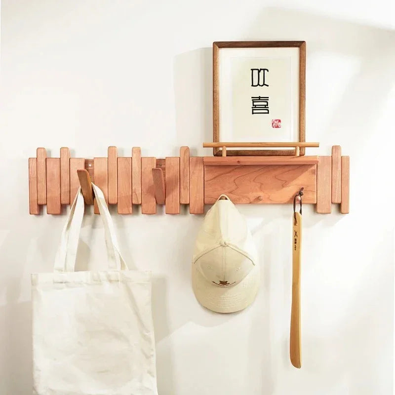 Creative Collection | Wall-Mounted Coat Rack with Unique Piano Key Design | Stylish Solid Wood Hooks for Organized Spaces 1