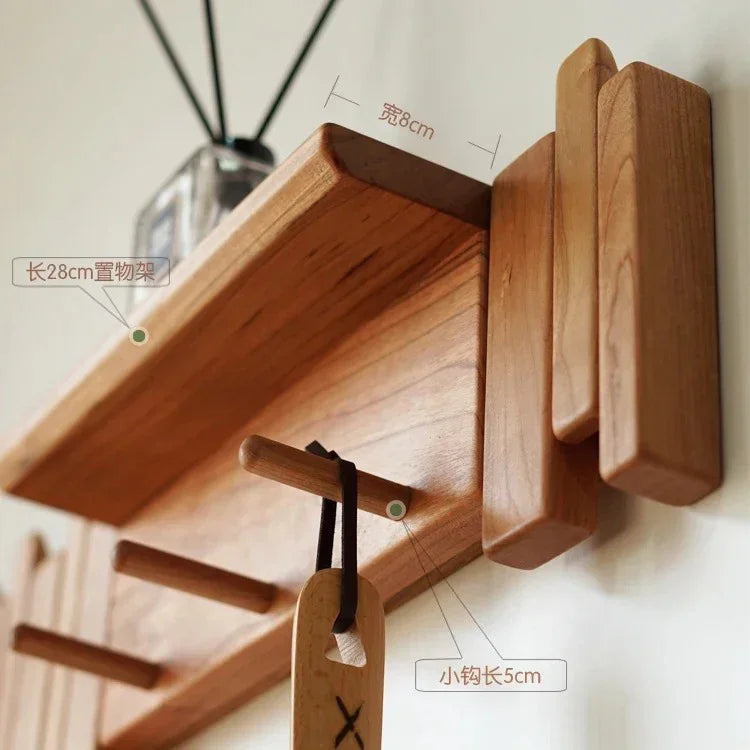 Creative Collection | Wall-Mounted Coat Rack with Unique Piano Key Design | Stylish Solid Wood Hooks for Organized Spaces 5