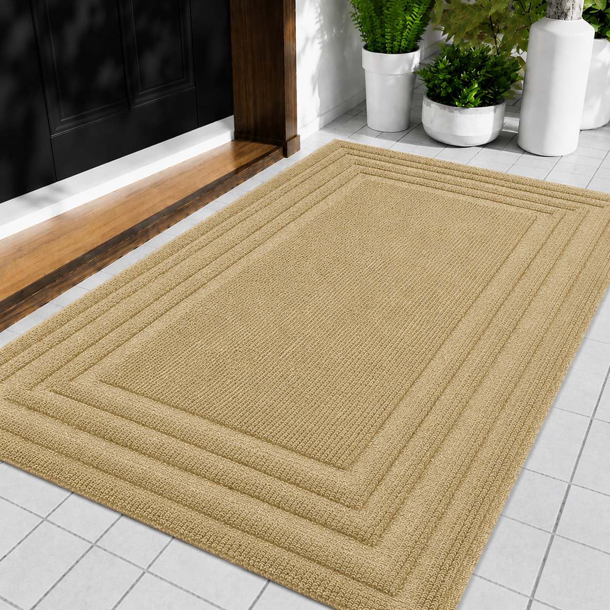 Durable Rubber Doormat | Non-Slip Design for Clean Indoor & Outdoor Entrances 0