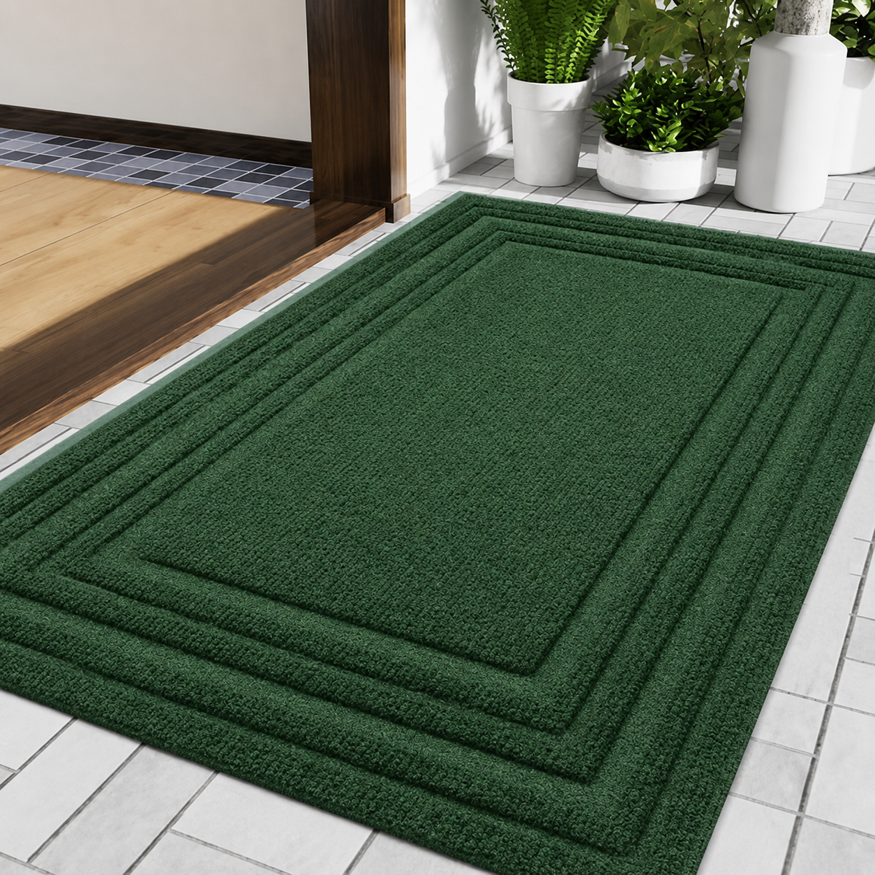 Durable Rubber Doormat | Non-Slip Design for Clean Indoor & Outdoor Entrances 1