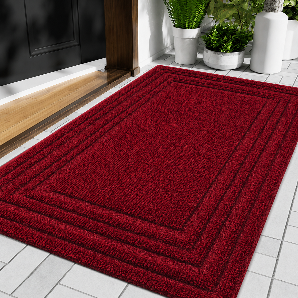 Durable Rubber Doormat | Non-Slip Design for Clean Indoor & Outdoor Entrances 5