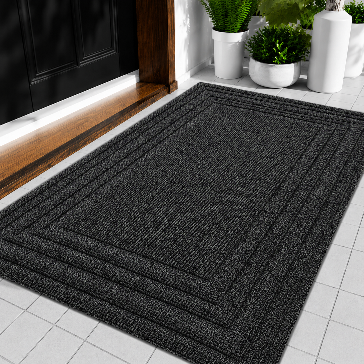 Durable Rubber Doormat | Non-Slip Design for Clean Indoor & Outdoor Entrances 6