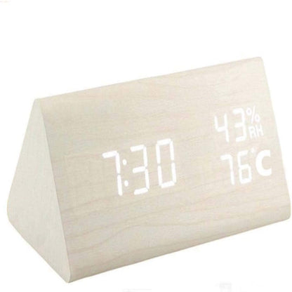 EchoWood | Wooden Digital Clock with Voice Control & Touch Activation - Elegant Design for Modern Homes 7
