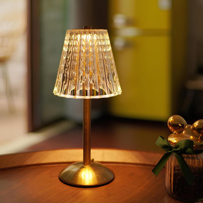 Elegant Crystal Table Lamp | Cordless Touch Control Design with Rechargeable Battery for Versatile Bedroom Lighting 1