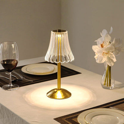 Elegant Crystal Table Lamp | Cordless Touch Control Design with Rechargeable Battery for Versatile Bedroom Lighting 5