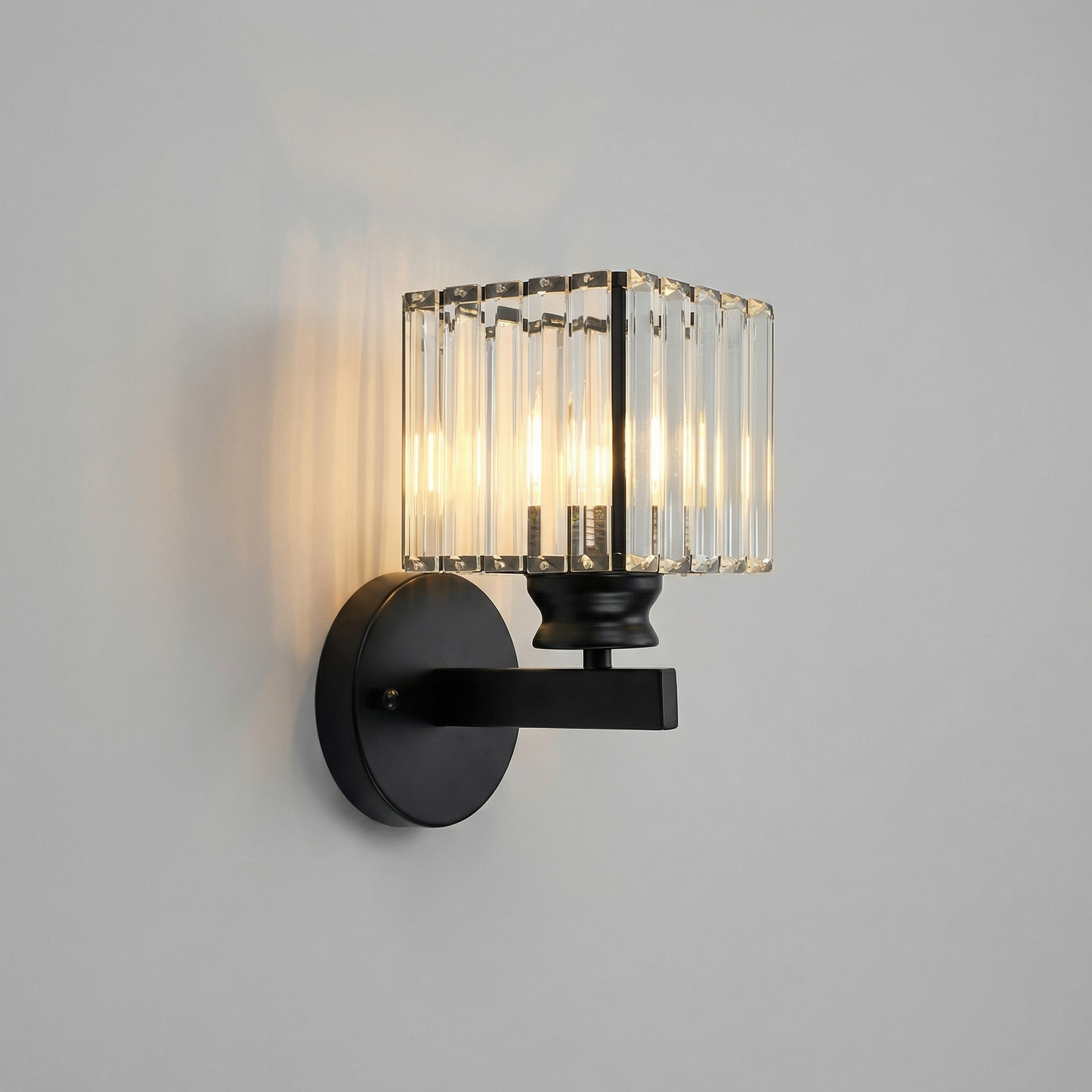 Elegant Crystal Wall Sconces | Dimmable Design with Luxurious Accents | Perfect Lighting for Sophisticated Ambiance 0