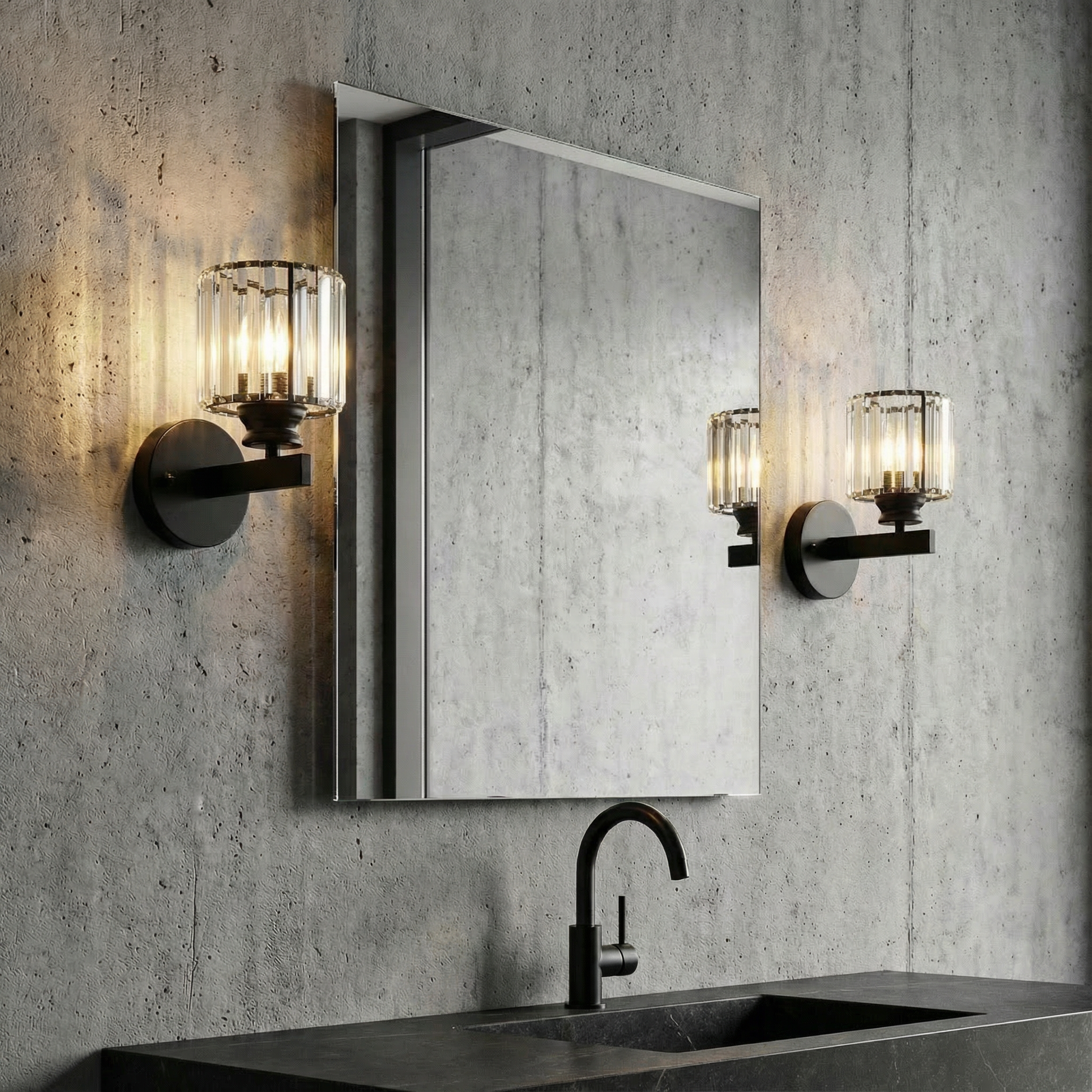 Elegant Crystal Wall Sconces | Dimmable Design with Luxurious Accents | Perfect Lighting for Sophisticated Ambiance 6