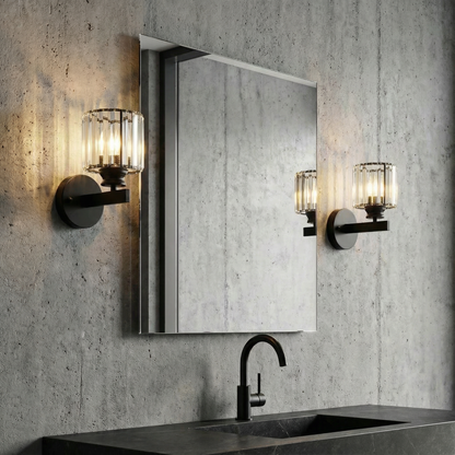Elegant Crystal Wall Sconces | Dimmable Design with Luxurious Accents | Perfect Lighting for Sophisticated Ambiance 6