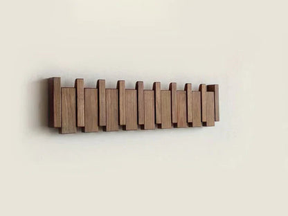 Elegant Harmony | Wall Mounted Coat Rack with Piano Design | Stylish Storage for Entryway Organization 6