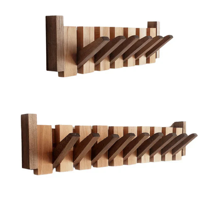 Elegant Harmony | Wall Mounted Coat Rack with Piano Design | Stylish Storage for Entryway Organization 7