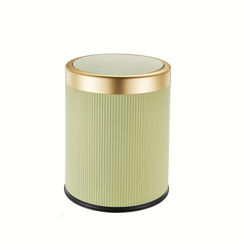 Elegant Oval Kitchen Trash Can | Press-Top Waste Bin with Odour-Sealing Design for Modern Homes 6