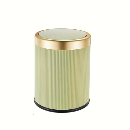 Elegant Oval Kitchen Trash Can | Press-Top Waste Bin with Odour-Sealing Design for Modern Homes 6