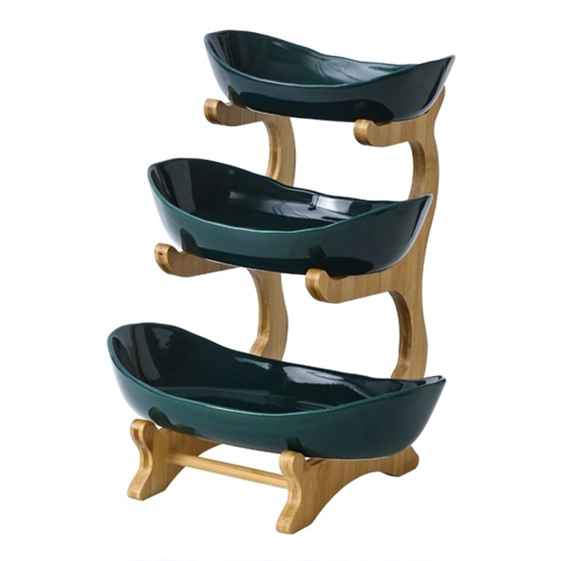 Elegant Three-Tier Plastic Fruit Bowl with Space-Saving Design for Stylish Kitchen Storage 5