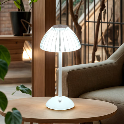 Elegant Touch | Dimmable LED Table Lamp with Crystal Shade | Cordless Design for Versatile Lighting 2